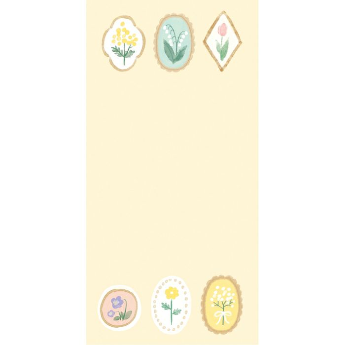 Today's Letter Flower Brooch Letter Set