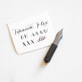This beauty is the ultimate flex – softer than stainless steel nibs and wonderfully responsive.&nbsp;It’s perfectly paired with our fountain pens for practising calligraphy, whether you’re at home or on the go, with no need for prepping nibs or ink.

Crafted from titanium, this nib is virtually indestructible, promising decades of reliable writing. It’s the best flex nib for those who want expressive lines with minimal maintenance.

Made exclusively for our fountain pens, every nib is interchangeable, allow