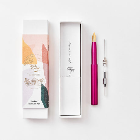 Tom's Studio - The Studio Pocket Fountain Pen 2.0 - Mulberry