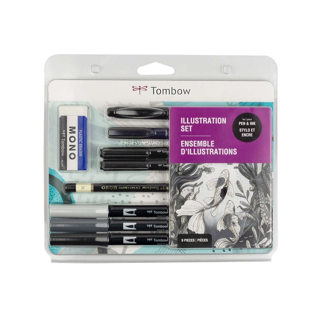 Conjunto de ilustraciones de Tombow