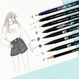 Conjunto de ilustraciones de Tombow