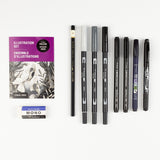 Conjunto de ilustraciones de Tombow