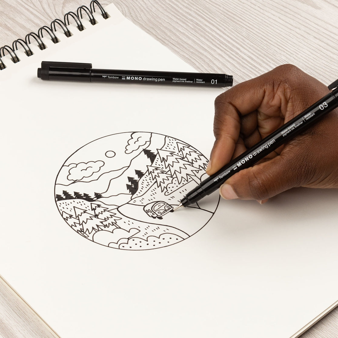 Conjunto de ilustraciones de Tombow