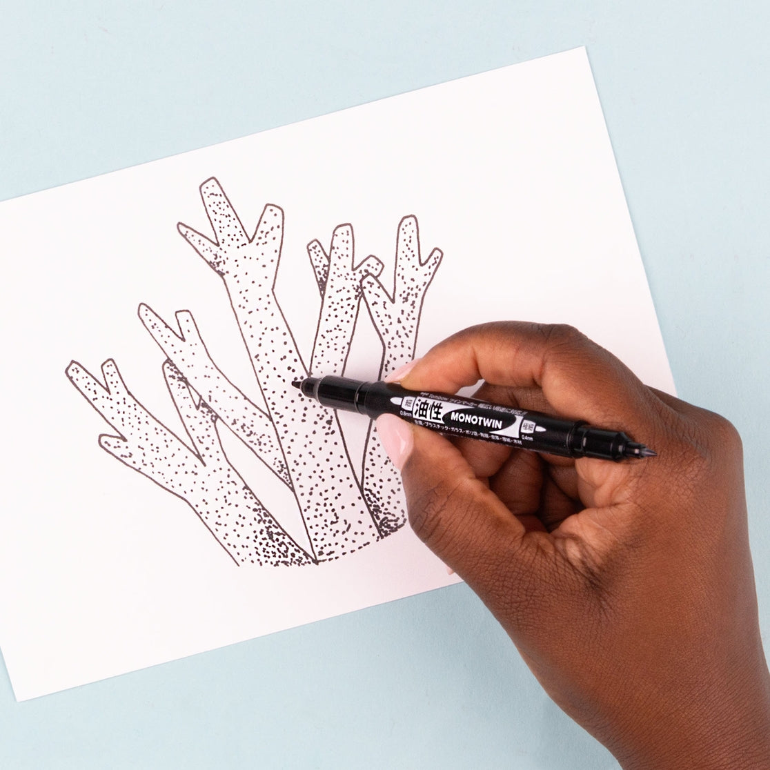 Conjunto de ilustraciones de Tombow