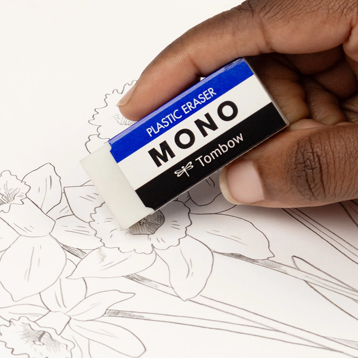 Soft plastic eraser removes marks cleanly with little pressure and no paper damage. Great for school or art. The eraser’s protective paper sleeve features rounded corners to prevent damage to the eraser during use. 3-Pack