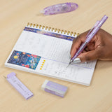 The Tombow Shimmer Stationery Set brings together four MONO favorites in a cohesive, shimmering design that adds a bit of shine to everyday stationery. Each set is thoughtfully curated to include the essentials you reach for most, all in a matching finish that feels special without sacrificing performance. 

The MONO Graph Mechanical Pencil features Tombow’s shake mechanism for quick lead advancement and a shake lock to prevent accidental extension. The MONO Eraser delivers clean, precise erasing, while 0.5