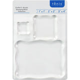 Comfort shaped for extensive use! Perfect for use with Tonic Studios photopolymer clear stamps. Look for other great Acrylic Stamping Blocks in the range.