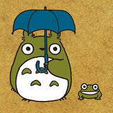 Sello de goma de Totoro y paraguas 