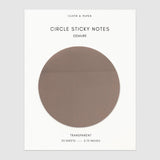 Cloth & Paper - Transparent Circle Sticky Notes | Demure