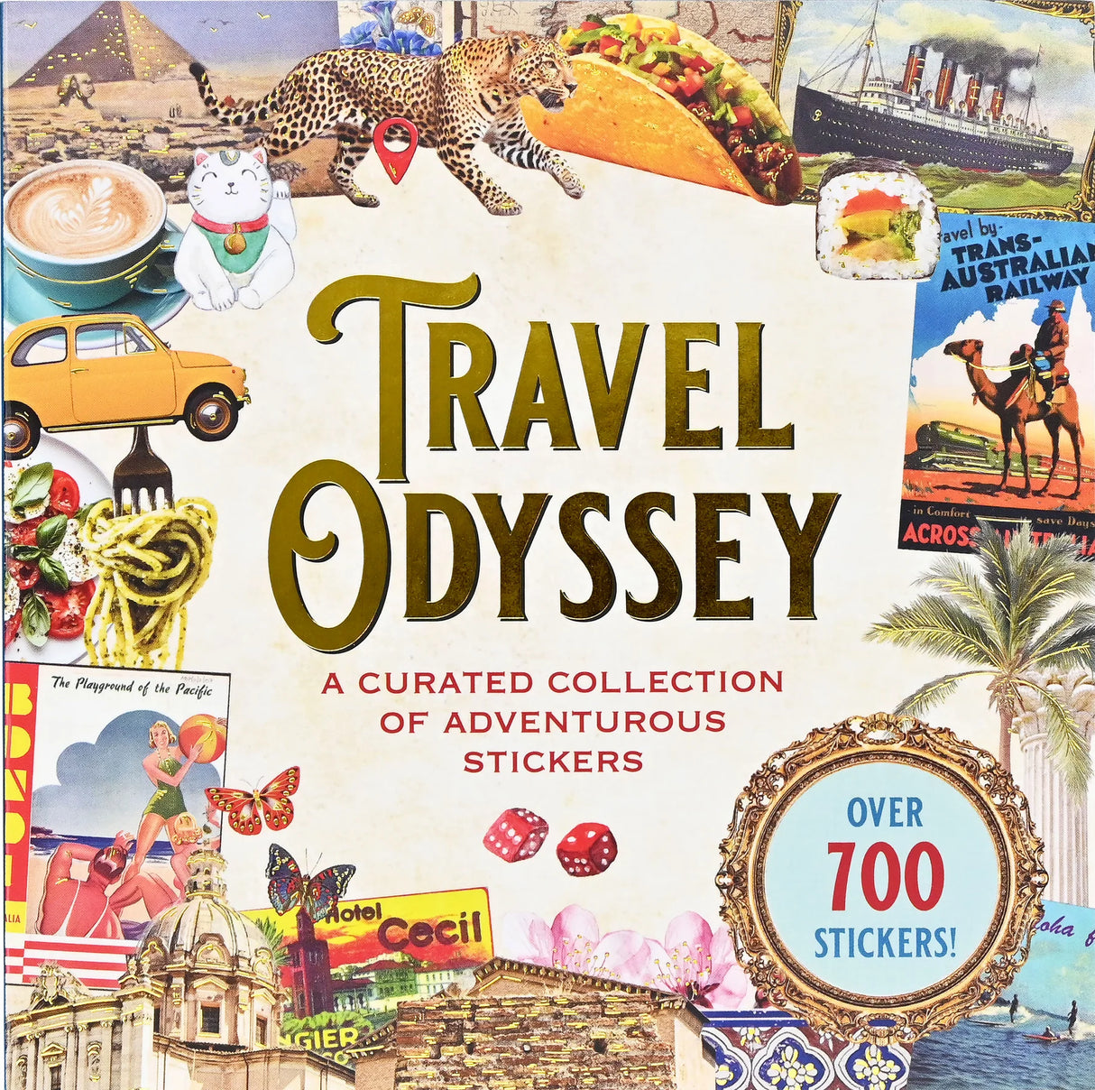 Here is a richly packed sticker book designed for wanderlusters, memory-keepers, and anyone who loves turning their journal or planner into a visual travelogue!

With 50 vibrant pages and more than 700 stickers, it's a treasure trove of global imagery ready to spark your next adventure!
