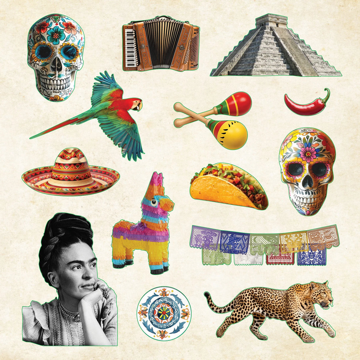 Here is a richly packed sticker book designed for wanderlusters, memory-keepers, and anyone who loves turning their journal or planner into a visual travelogue!

With 50 vibrant pages and more than 700 stickers, it's a treasure trove of global imagery ready to spark your next adventure!