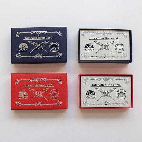 Introducing Tsubame Note's Ink Collection Cards features Tsubame's Fool's paper! Showcase your wonderful ink collection by swatching them on high quality paper and bringing out their greatest potential. Comes in 2 different colors and are perfect for fountain pen users!
