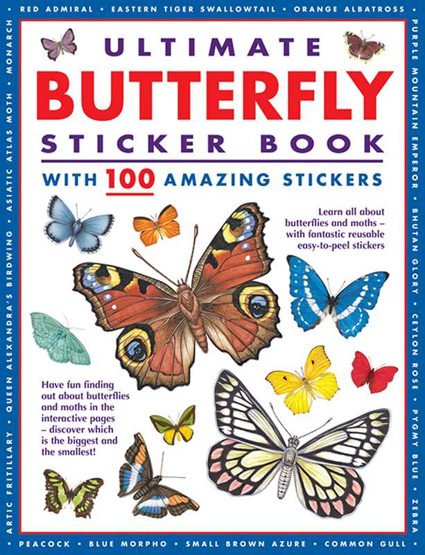 Ultimate Butterfly Sticker Book with 100 Amazing Stickers By Armadillo Press