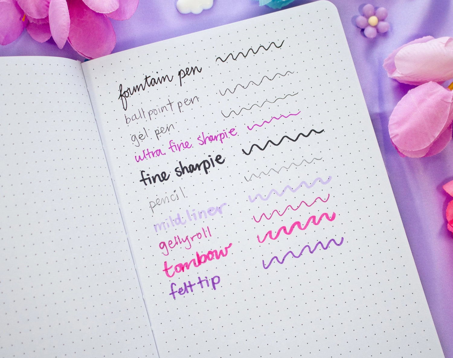 ✧Size &amp; Materials✧

Size: A5 (approximately 5.8 x 8.3 inches)
Smooth hardcover, rounded corners
160 dot grid pages, 140 gsm
Includes ribbon bookmark, elastic band, and back pocket