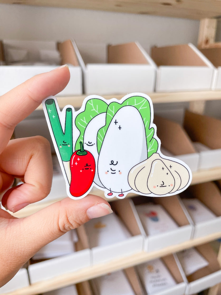 Pegatina de Veggie Friends