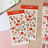 Cherry Rabbit - Veggie Friends Sticker Sheet