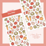Cherry Rabbit - Veggie Friends Sticker Sheet