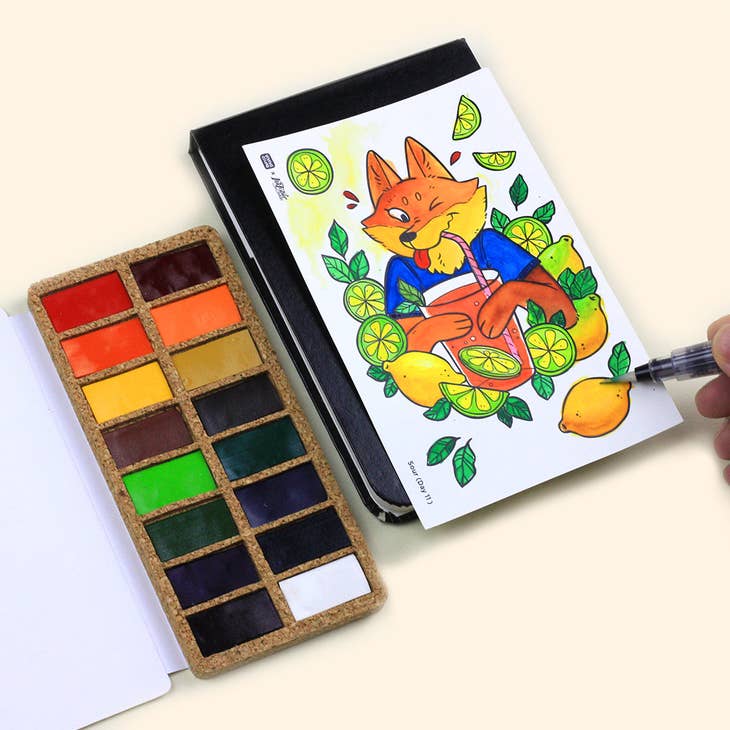 Viviva Pans Original Pan Set - 16 Watercolors Viviva Colors