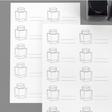 Wearingeul Impression Ink Color Swatch A5 Sheets- Ink Bottles