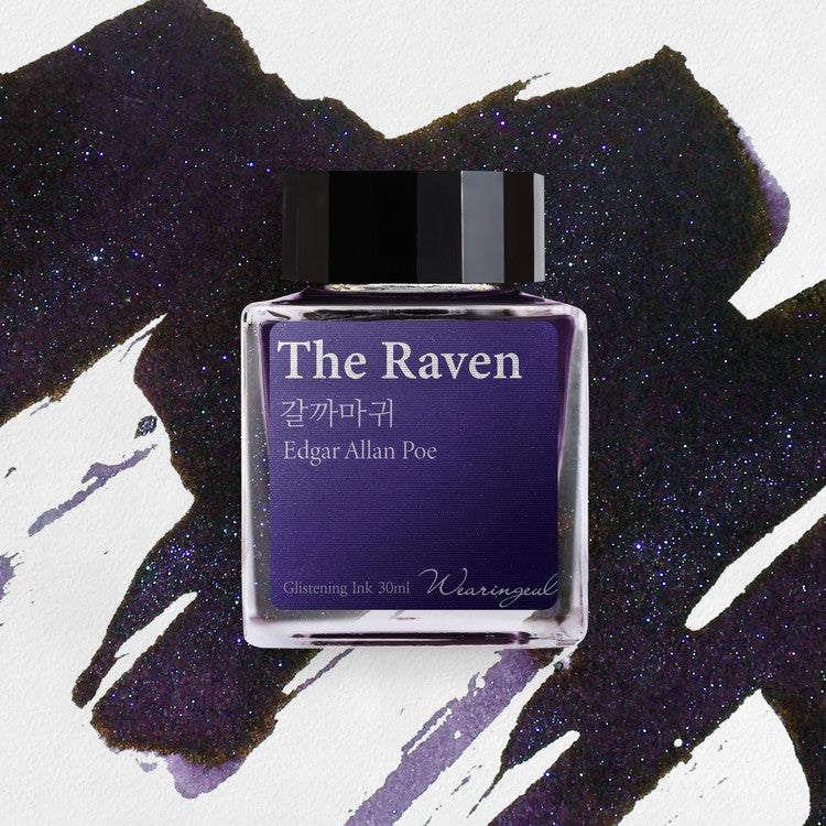'The Color of Literature' is the project expressing the stories and impressions of literature works with colors, Wearingeul inks illustrate the specific scenes or the atmosphere of novels and poems, Also, some sets represent the main concept of the original stories, giving unqiue exprience following itinerary of the characters in the stories.

The raven sits before the poet who cries for his lost love. Amid the echo of the repeated "Nevermore", sorrow that cannot fade spreads in deep violet, while blue and 