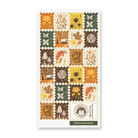 STICKII - Welcome Fall Stamps Sticker Sheet