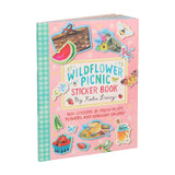 Fresh fruits, flowers, and gingham galore! This sticker book is bursting with the wonderful, whimsical art of bestselling author and illustrator Katie Daisy. Featuring 100+ die-cut stickers with a wildflower picnic theme, the set includes beautiful butterflies and wildflowers, sweet jam jars and juicy fruit, luscious pies and charcuterie boards perfect for decorating journals, planners, water bottles, tumblers, and more!