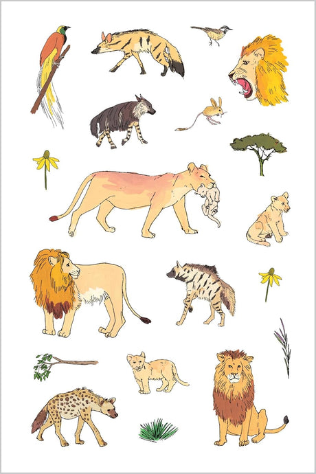 Wildlife Anatomy Sticker Book

Julia Rothman's Wildlife Anatomy illustrations are featured in this collection of more than 500 stickers, including amazing mammals, birds, amphibians, and insects from around the world. Beloved illustrator Julia Rothman's playful art of wild animals from around the world, first presented in her book Wildlife Anatomy, is featured on 500 colorful stickers, perfect for decorating surfaces and using in craft and collage projects. From the armadillo to the aye-aye, the ocelot to t