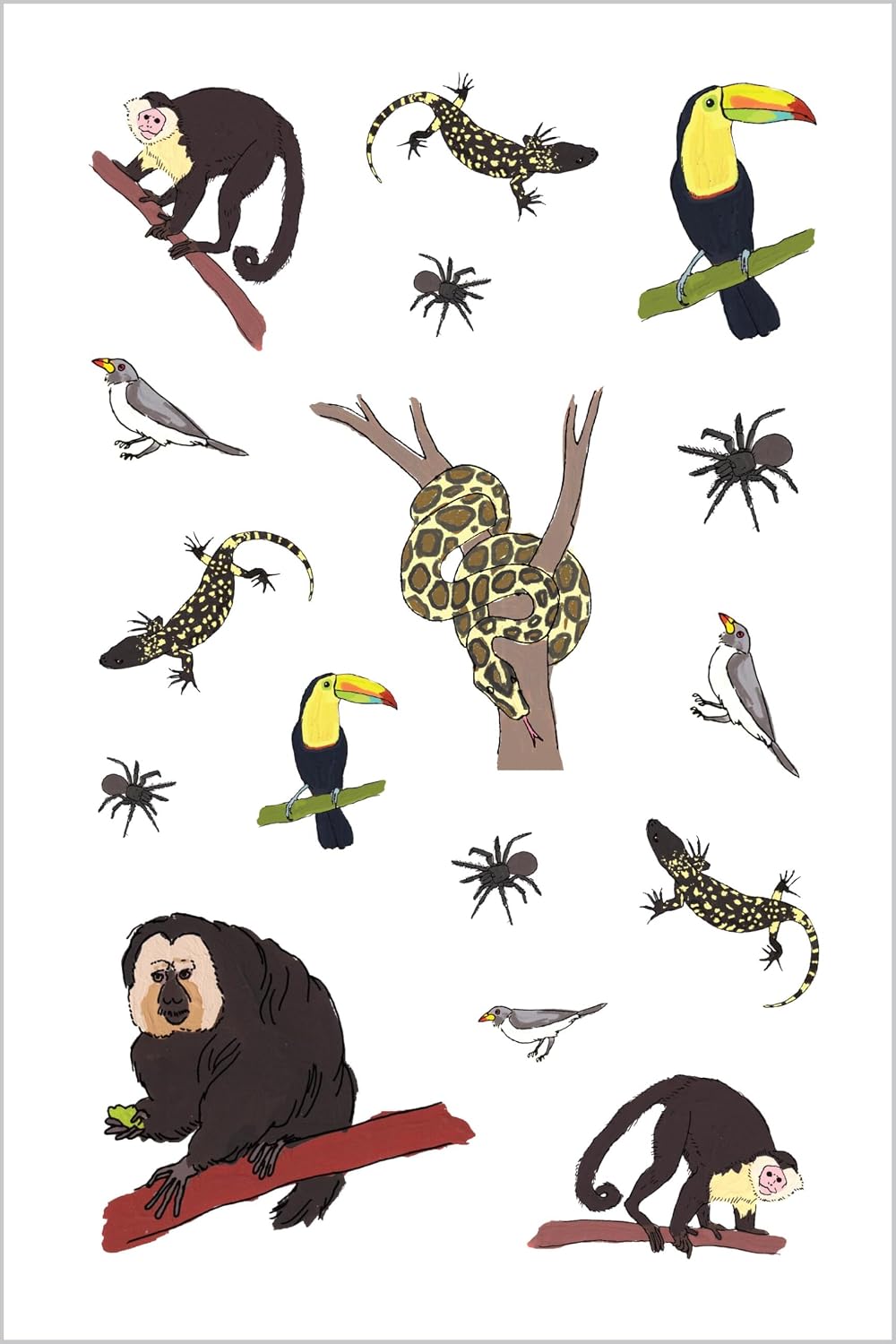 Wildlife Anatomy Sticker Book

Julia Rothman's Wildlife Anatomy illustrations are featured in this collection of more than 500 stickers, including amazing mammals, birds, amphibians, and insects from around the world. Beloved illustrator Julia Rothman's playful art of wild animals from around the world, first presented in her book Wildlife Anatomy, is featured on 500 colorful stickers, perfect for decorating surfaces and using in craft and collage projects. From the armadillo to the aye-aye, the ocelot to t
