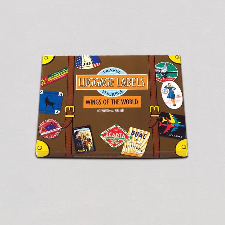 Wings of the World - Travel Label Sticker Box