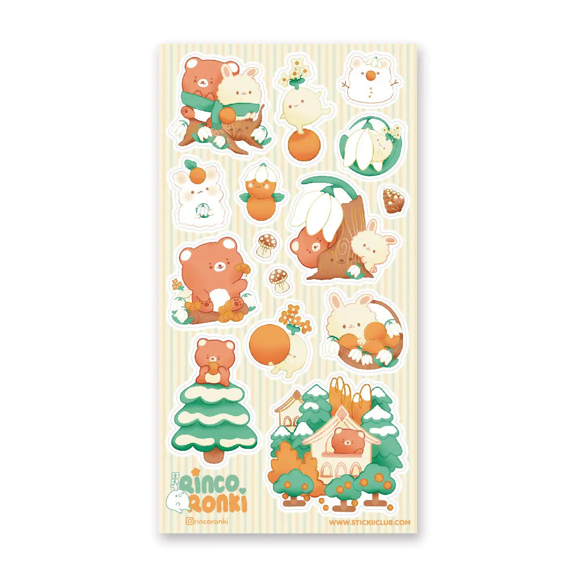 STICKII - Winter Orange Harvest Sticker Sheet