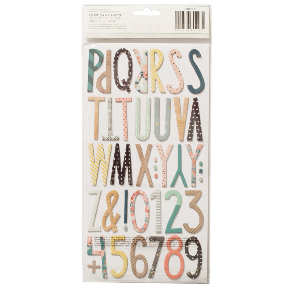 Wonder Thickers Alpha Stickers 5.5"X11" 2/Pkg