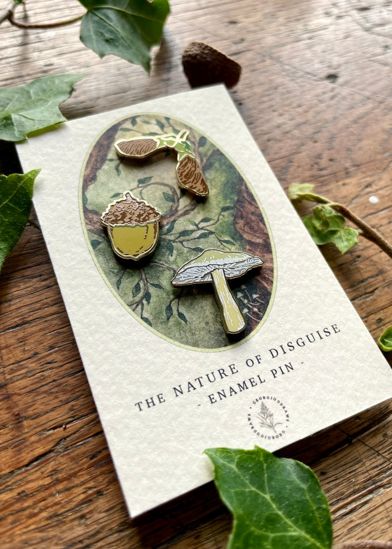 Woodland Seeds Mini Enamel Pin Set