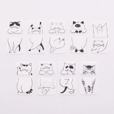 Yuru Neko Sandwich Washi Roll Sticker Bande