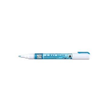 ZIG 2 Way Glue Squeeze & Roll - Fine Ballpoint Tip