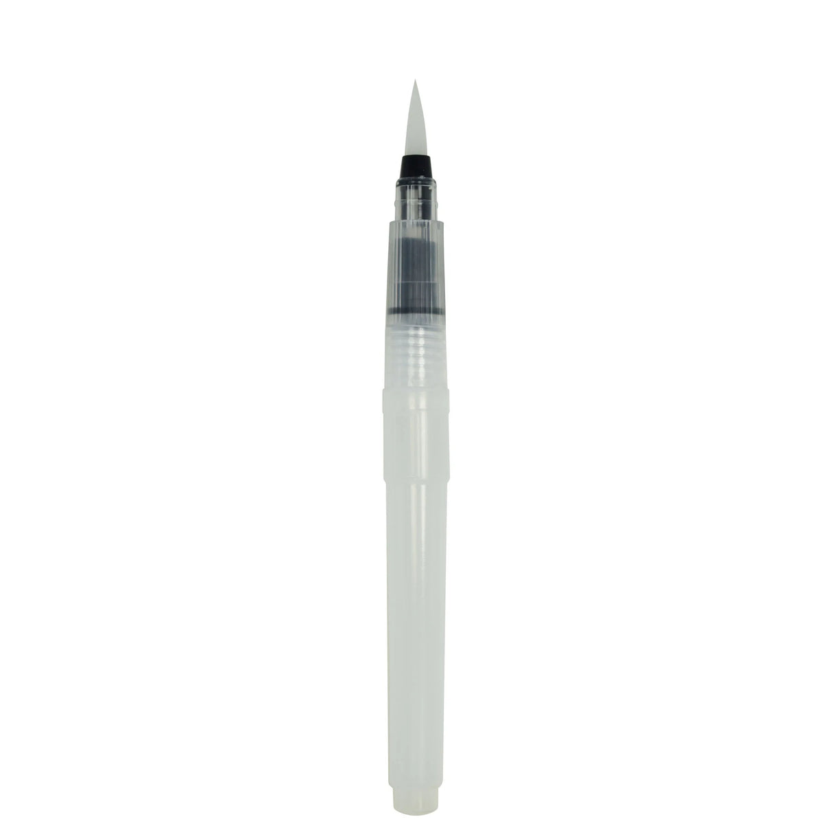 Effortless watercolor techniques made easy! Simply fill with water or ink to blend water-soluble media like markers, pencils, inks, paints and powdered pigments. A gentle squeeze of the barrel releases water or ink to paint and blend. The soft, nylon brush tip holds its shape to ensure delicate lines and precise pools of water and color. The water-holding barrel makes your art portable, minimizing mess and eliminating spills.