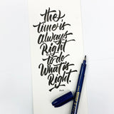 Whether you are doing traditional lettering, illustrations, or manga. Zebra Brush pens are the tool for you offering deep rich black color and varying lines widths depending on applied pressure.