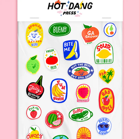 Iron-on Transfer Sheets - Produce Stickers (Pack of 2)