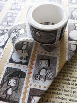 Jon Turner Illustration - Robot Stamps Washi Tape