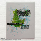 Arden Creative Studio Maker Series Ledger Wings 01 4 in x 6 in Clear Stamp Set