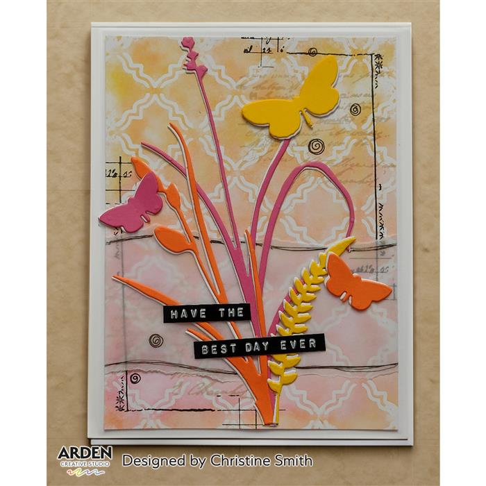 Arden Creative Studio Maker Series Ledger Wings 01 4 in x 6 in Clear Stamp Set