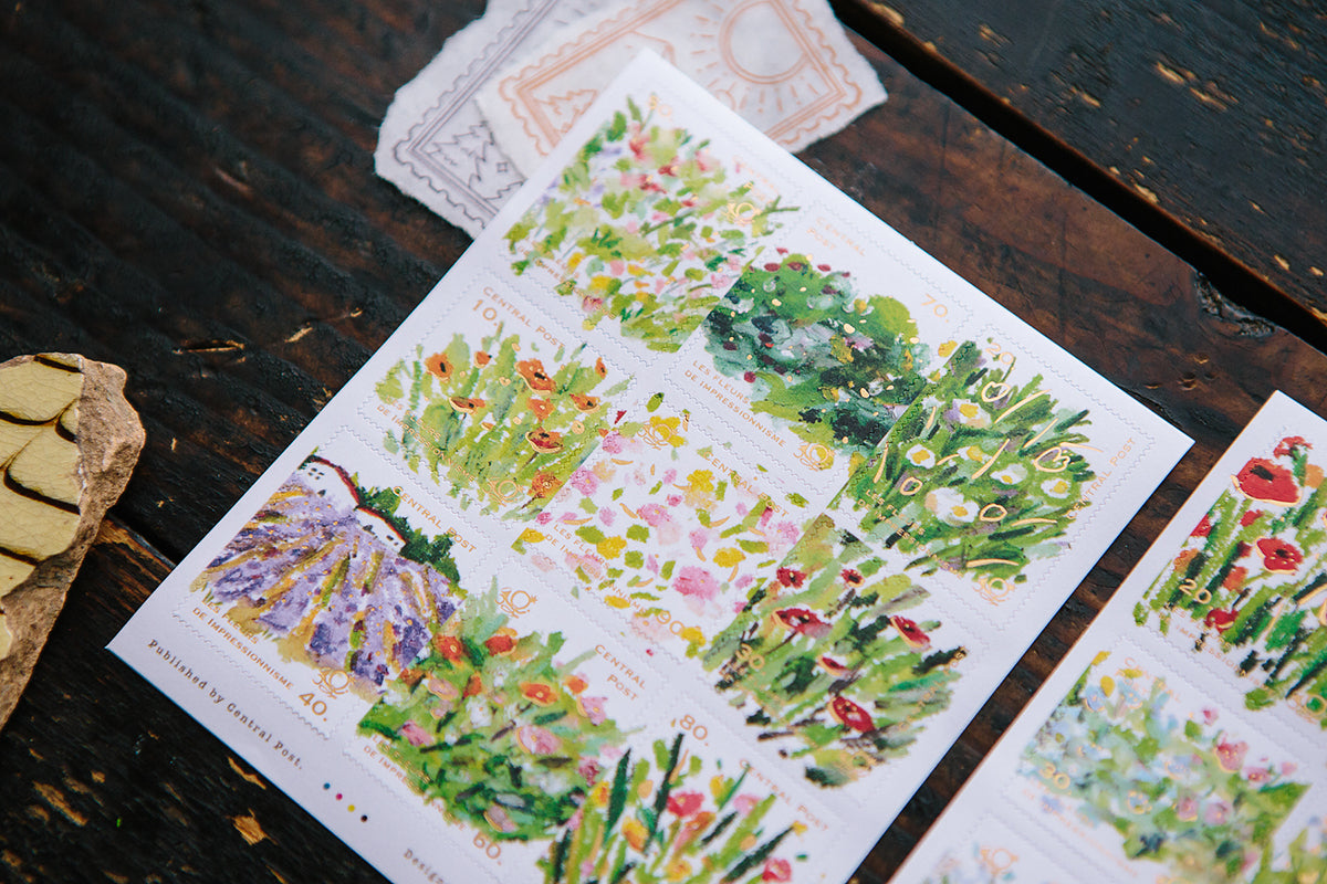 OURS Studio Bright Bloom Stamp Style Sticker