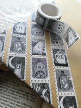 Jon Turner Illustration - Spooky Stamps Art Washi Tape