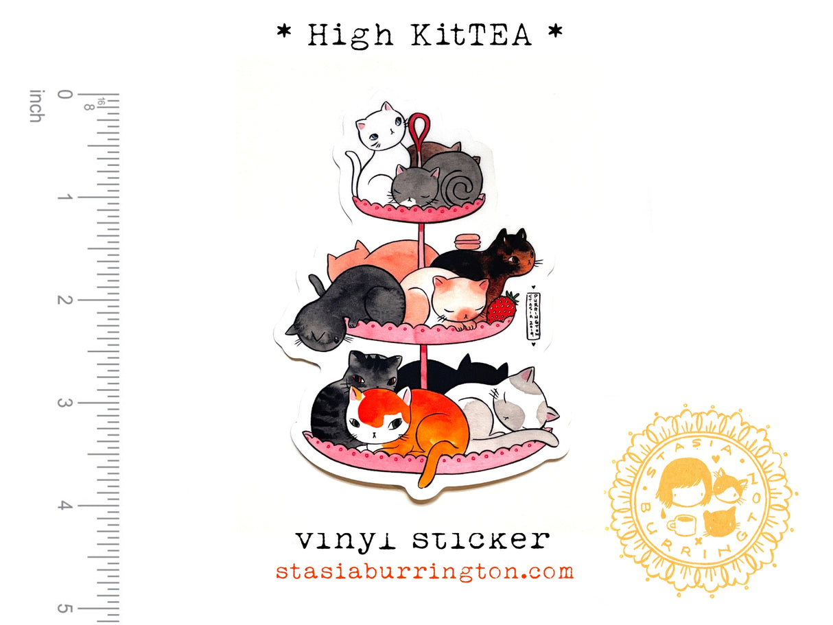 High Kittea Vinyl Sticker
