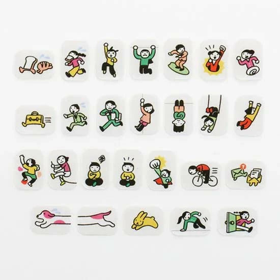 People Living In Notebook 2 Washi Roll Sticker Bande