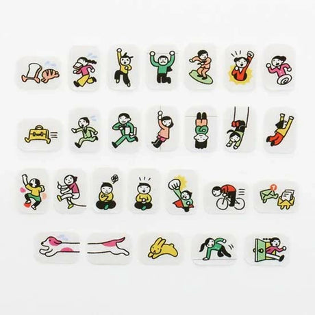 People Living In Notebook 2 Washi Roll Sticker Bande
