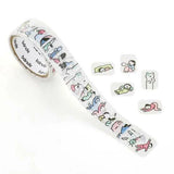 People Living In Notebook 2 Washi Roll Sticker Bande