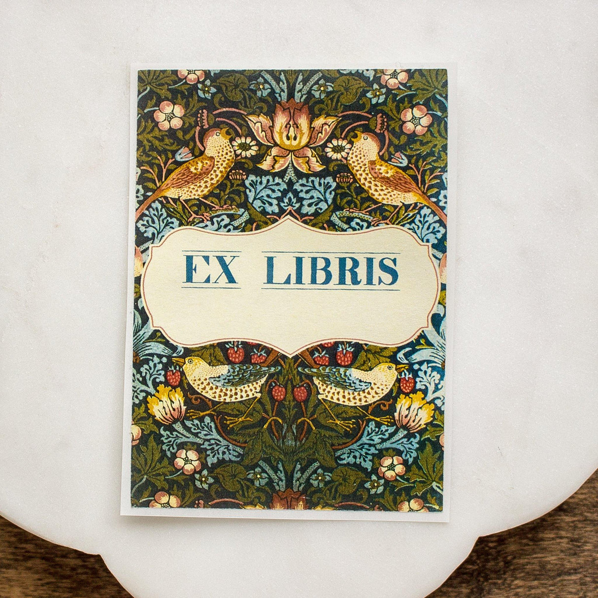 Strawberry Thief Bookplate Sticker