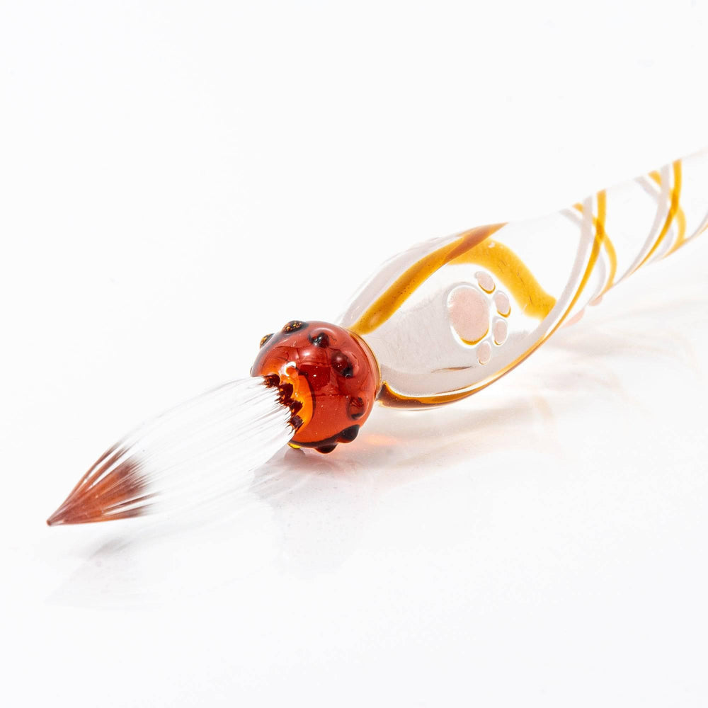 Brown Tabby Nyanko(Cat) Glass Dip Pen