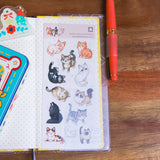 Thousand Skies - Neighborhood Cats Washi Sticker Sheet