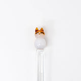 Cat Perch Glass Dip Pen
